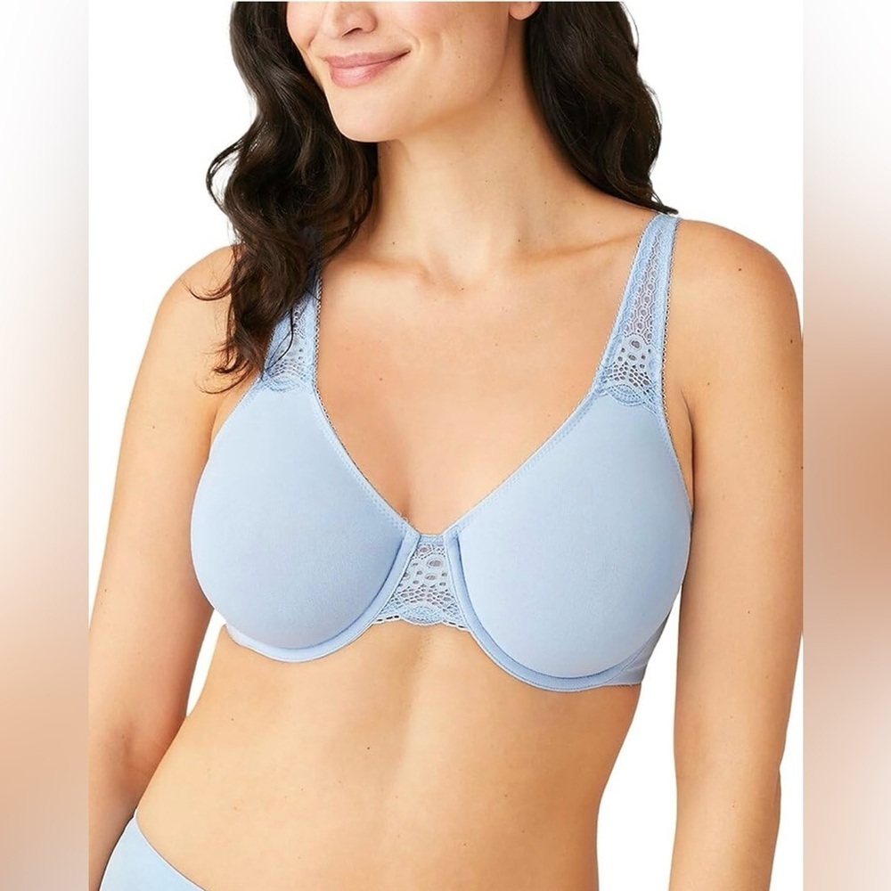 Wacoal Soft Embrace Underwire Bra 851211 Light Blue 32D